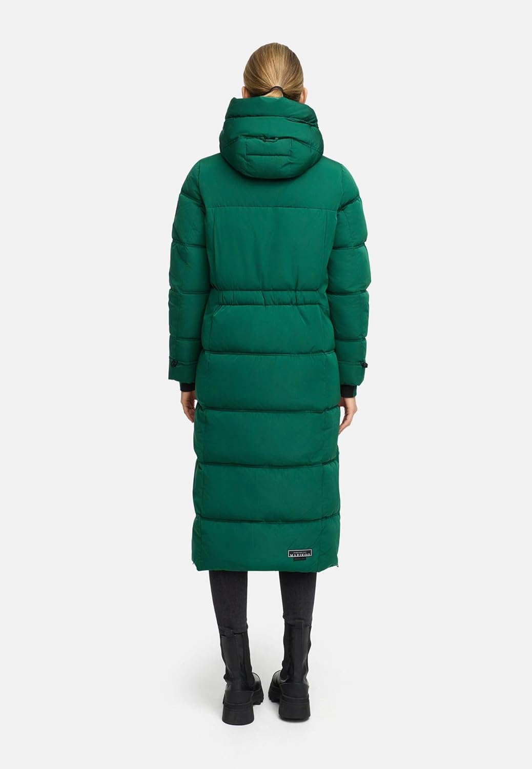 Marikoo Women's Long Quilted Winter Coat - Puffy Parka with Hood - Water-Repellent - Mid-Calf Length - Honiaa XVI S-6XL - Image 4