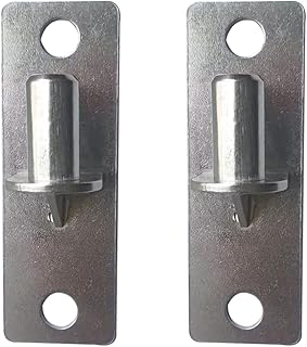 Huyfoig 2 Pack Wall Mount Flat Back Gate Hinges,Outdoor Chain Link Fence Gate Hinges,Heavy Duty Stainless Steel Wall Plate Hinges,Wood Fence Link Gate Hinges(Screws Not Included)