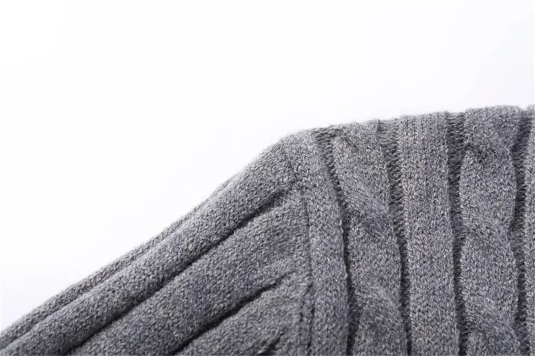 Hgvcfcv Maglieria da Uomo Tinta Unita Mezza Cerniera Maglione Ispessimento Abbigliamento da Uomo Maglione A Collo Alto