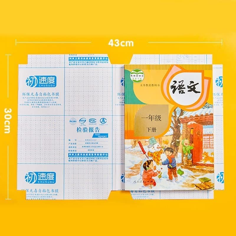 Image of NAITIK CREATION Book Biding Cover Transparent Paper Sticker Book Covers Film, Waterproof School Textbooks Protective Case Cover, Self-Adhesive Book Cover [10 Pcs - A4 Size]