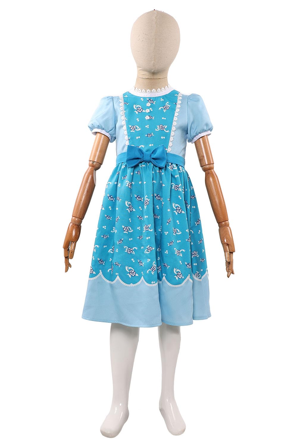 Disfraz de Holly Wheeler Strange Holly Azul Vestido Marrón Capa Capucha Disfraz Carnaval Halloween