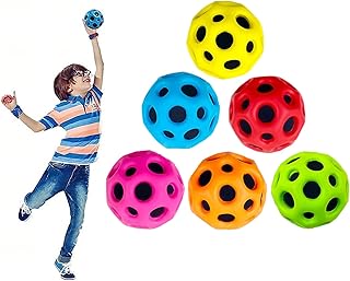 Space Balls Extreme High Bouncing Ball Meteor Space Ball,Rubber Bounce Ball Sensory Ball,Cool Tiktok Pop Bouncing Training Ball for Indoor Outdoor Play,Easy to Grip & Catch