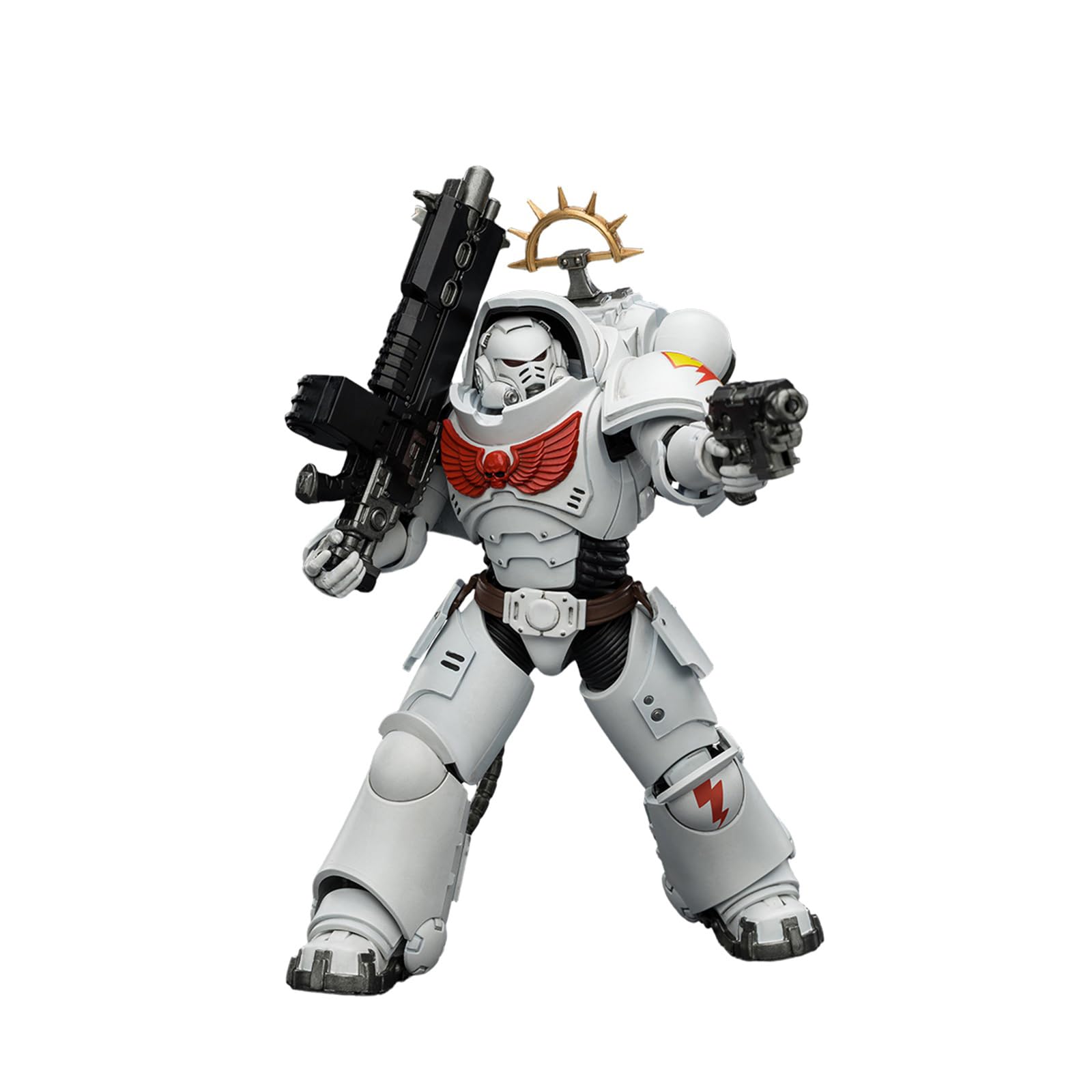 JOYTOY Warhammer 40K 1:18 Action Figures, Game Edition White Scars Heavy Intercessor with Heavy Bolt Rifle and Bolt Pistol, 12CM Height Collectible Action Figures