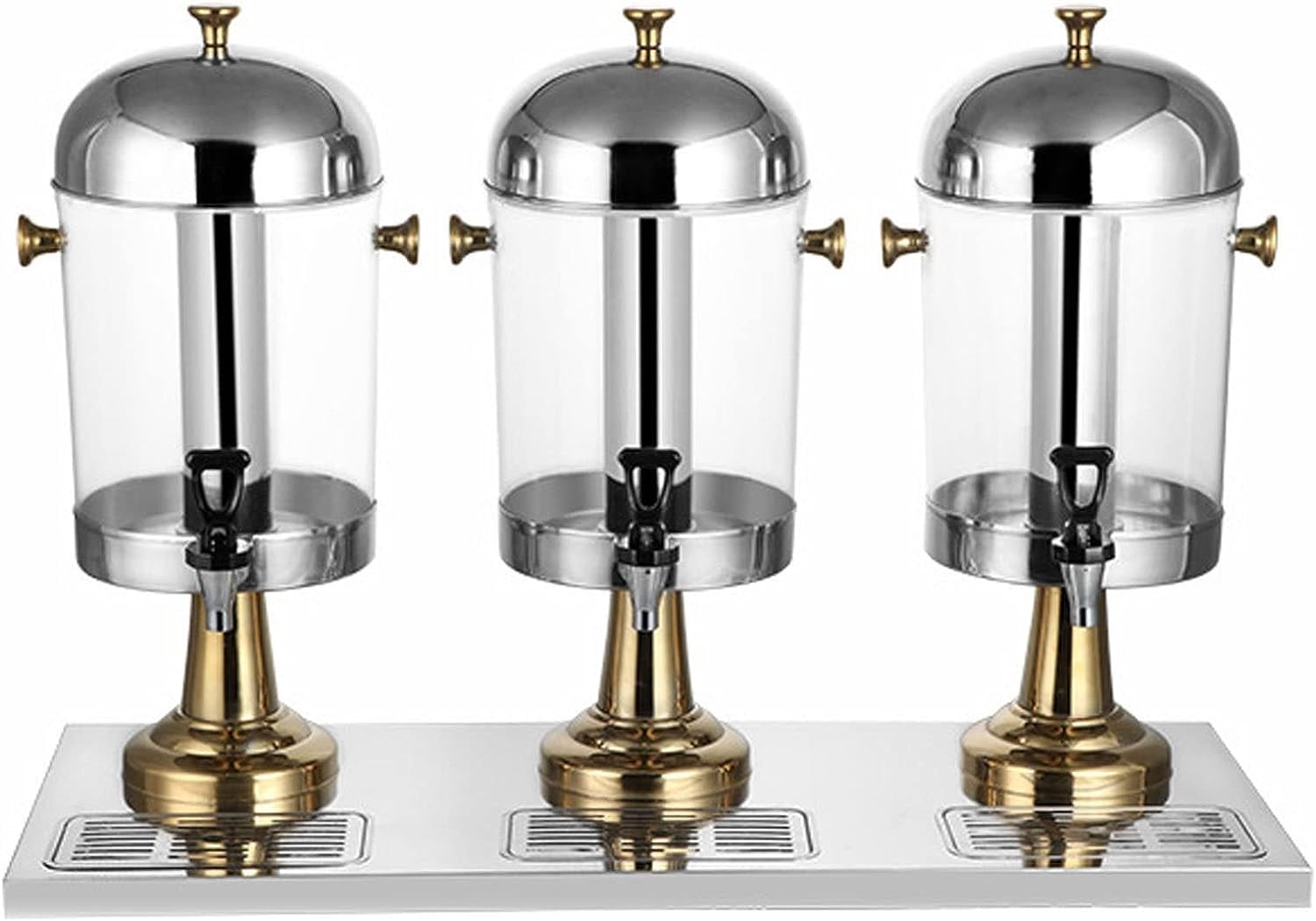 ASerZenith Drink Dispensers For Parties, Stainless Steel Beverage Dispensers With Tap,Commercial Drink Machine, For Serving Cold Beverages, Cocktails, Water(Gold)