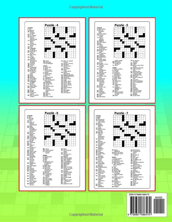 Miniatura 2 de 2024 Crossword Puzzle Book For Adults 100 Large Print Crossword Puzzles For Adults, Teens And Seniors With Solutions, Easy To Medium Crossword