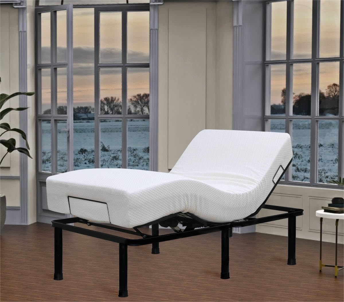 Adjustable Bed Frame Full Metal Frame Bears 705 lbs Head