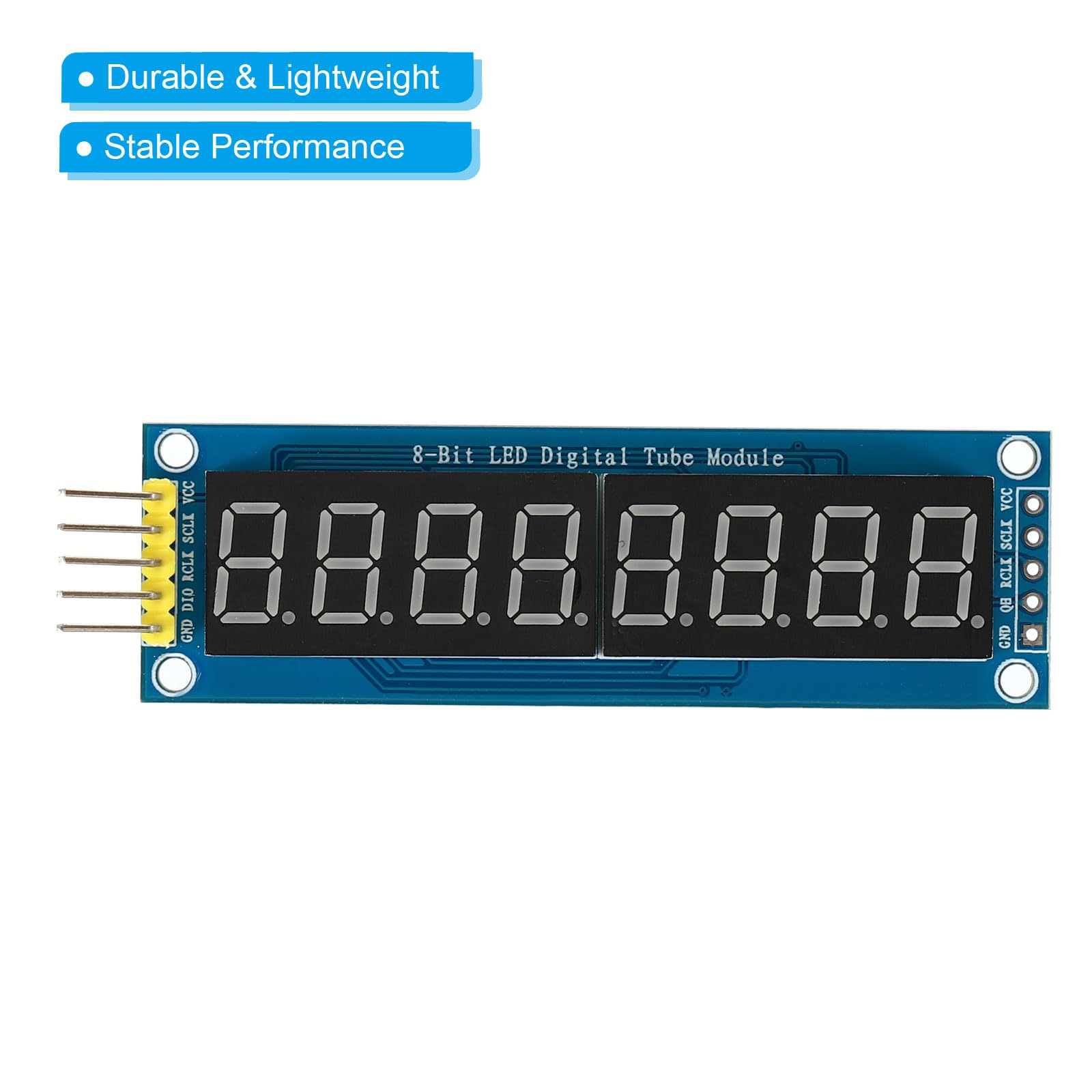 1.8 Inch 10 Pin Display PATIKIL 10 Pack Blue 7-Segment LED Display Tubes - 0.56" Digit, Common Anode, 10-Pin, 3.3V, For DIY Electronics Projects 3.3V LED Module For Arduino - View #4