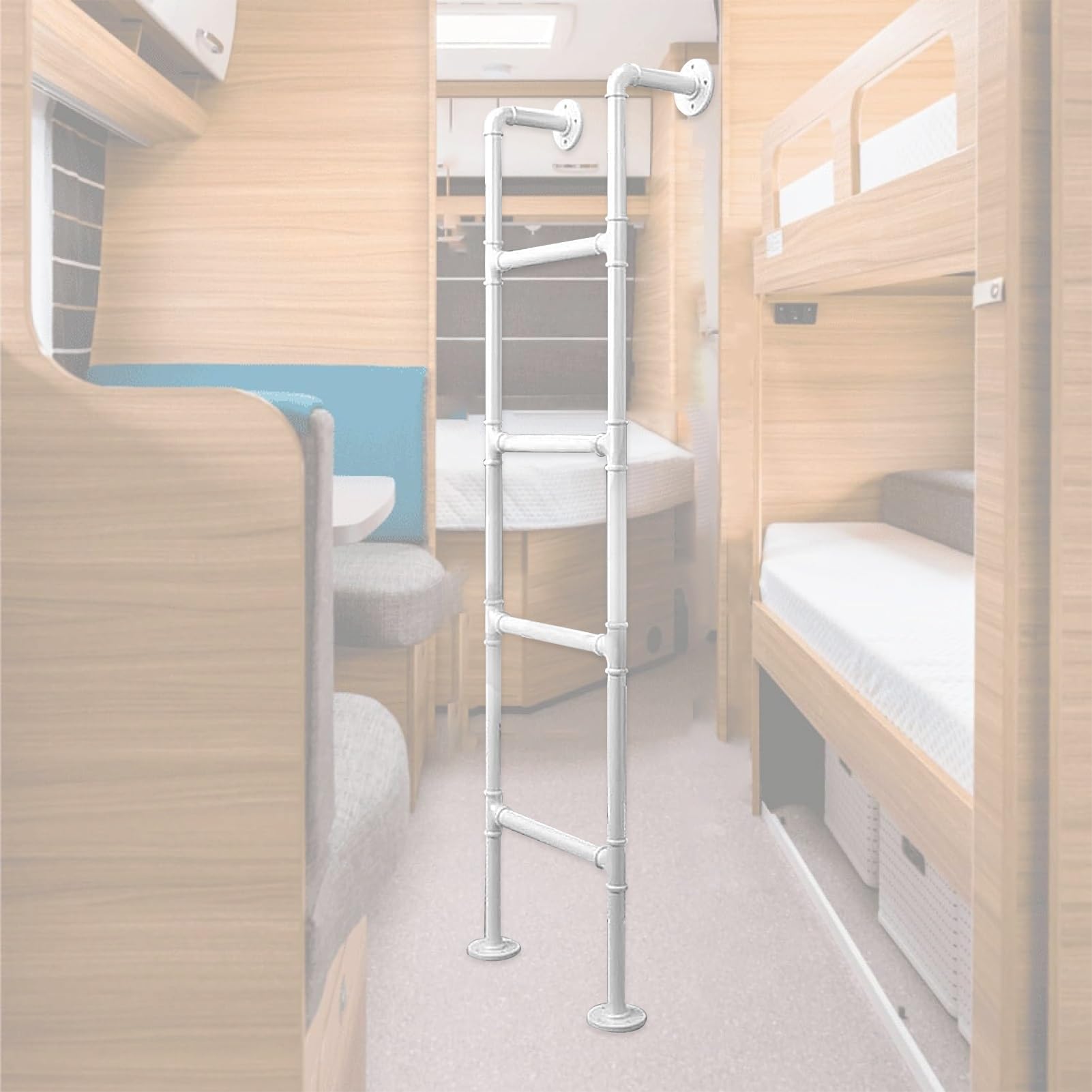 Échelle de sécurité en métal de 120 cm pour optimiser l'espace du lit superposé enfant