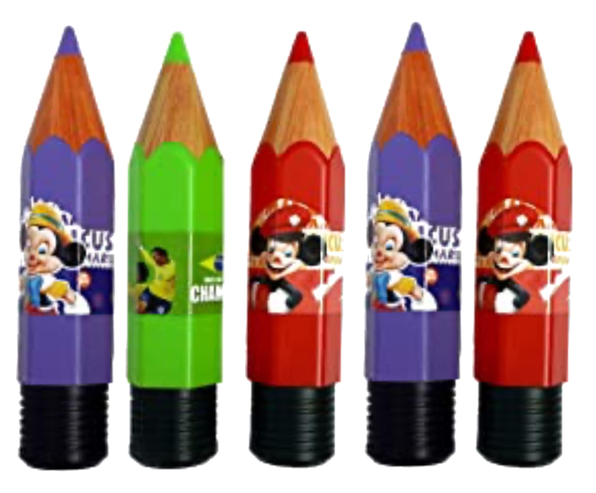 ShubhKraft Birthday Party Return Gift for Kids in Bulk | Multi Print Pencil Shape Stationery Organiser Pencil Pouch/Pencil Case/Pen Holder/School Supplies (Pack of 5, Multicolor) (B09ZLF7BGQ) Amazon Price History, Amazon Price Tracker
