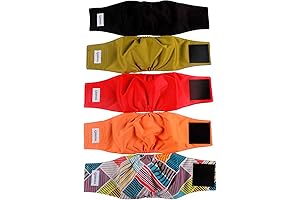 Vecomfy Washable Male Dog Diapers Pack of 5