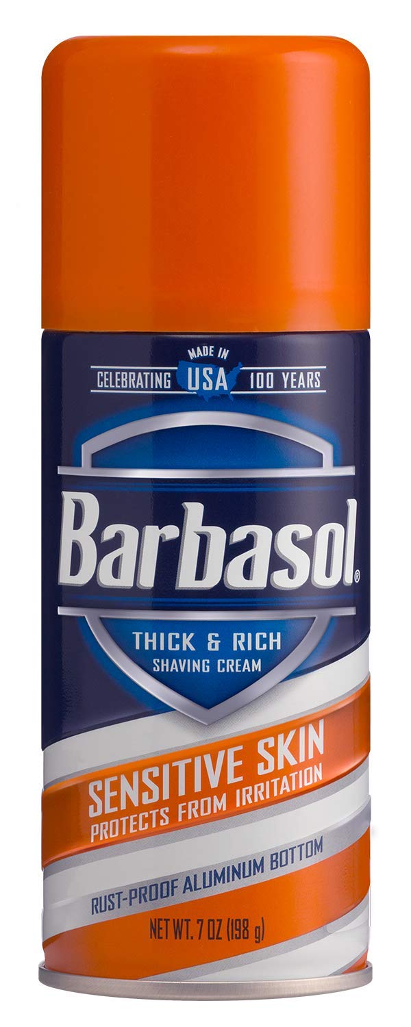 Barbasol Shave Cream 7 Ounce (Sensitive Skin, Pack of 3)