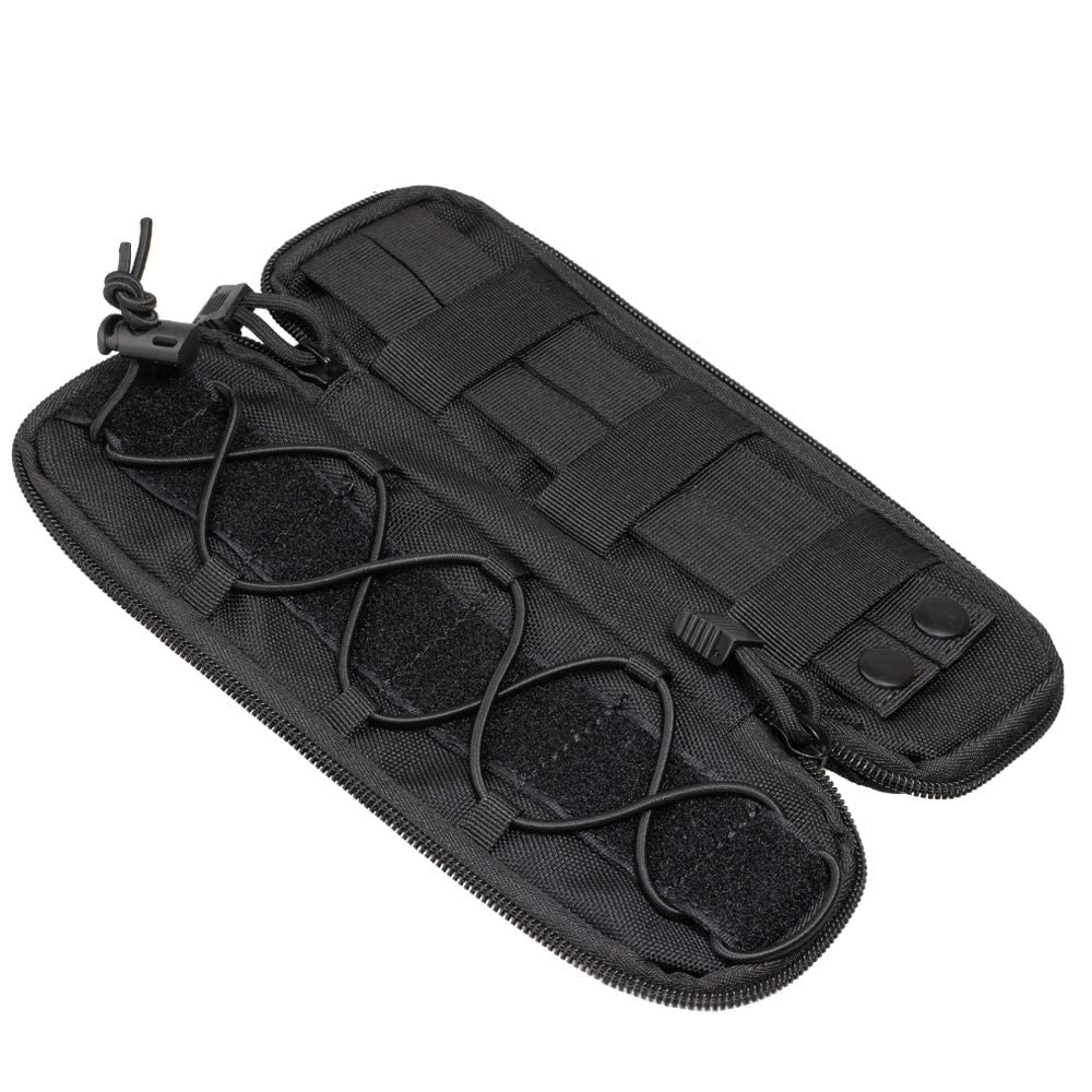 ACEXIER 1PCS Tattico Molle Coltello Sacchetto Torcia Custodia Custodia Piccola Borsa da Vita Escursionismo Coltelli da Caccia Fondina Sacchetti Magazine Pouch (S,Black)