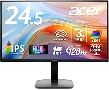エイサー Acer スタンダードモニター Amazon.co.jp: 日本エイサー Acer スタンダードモニター 23.8
