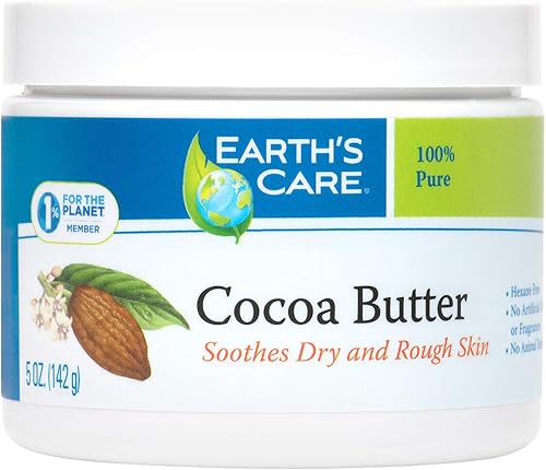 Miniatura 1 de Earths Care manteca de cacao  manteca de cacao natural pura cruda para el cuerpo el cabello y proyectos de bricolaje 5 oz