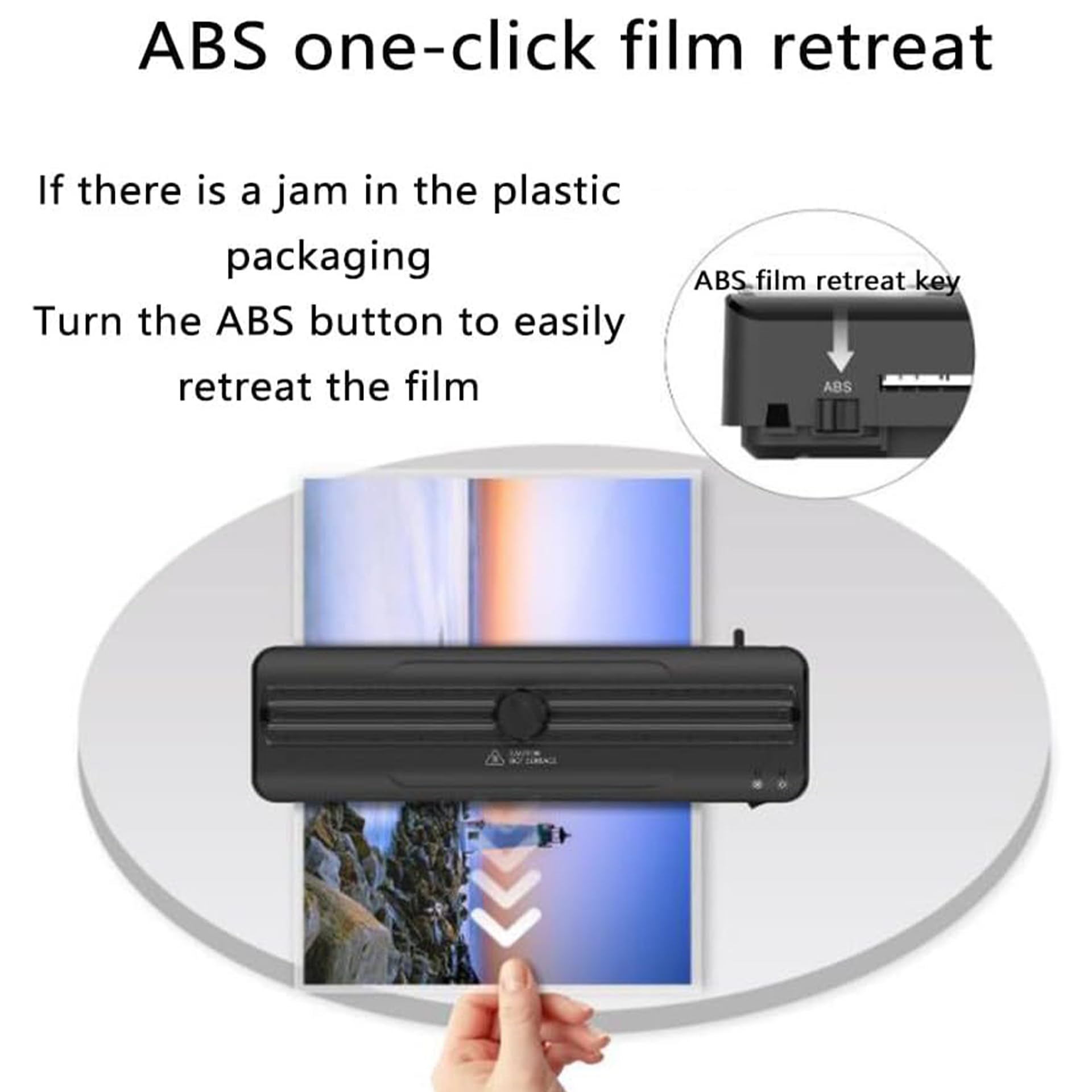 Generico Plastificatrice A4, modalità di Laminazione A Caldo E A Freddo, velocità di Laminazione 320 Mm/min, Piccola Plastificatrice Portatile, Soluzione per La Laminazione di Documenti Fotografici