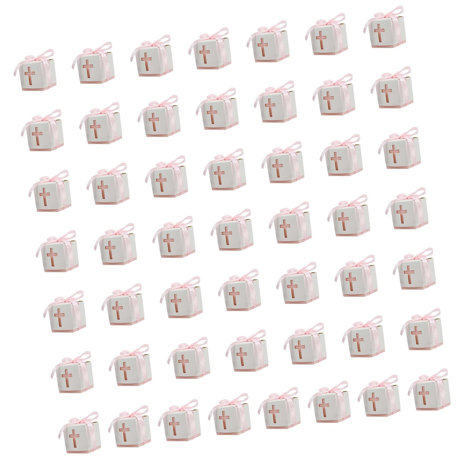 Tsophreniq 50Pieces Creative Candy Presentation Box Cardstock Construction Event Favor Organizers Multiple Use Party Packaging Box Decorative Candy Holder
