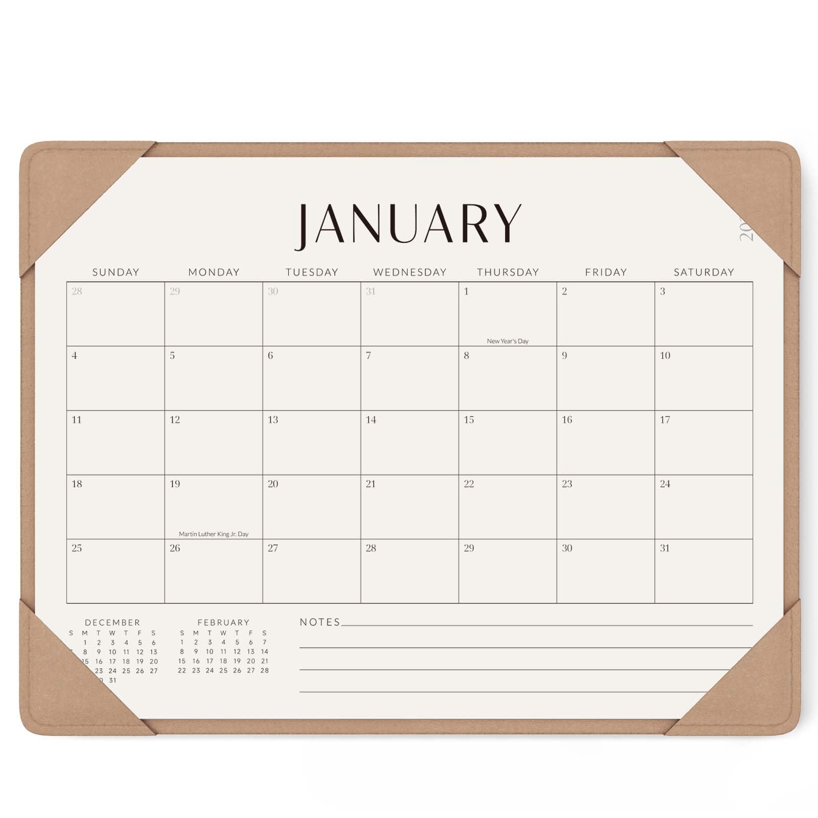 Jotsome Desk Calendar 2026-2027 with Desktop Mat, Desk Pad Calendar From Now to June 2027 14x10.5 inch, Desk Blotter Calendar for Home Office and