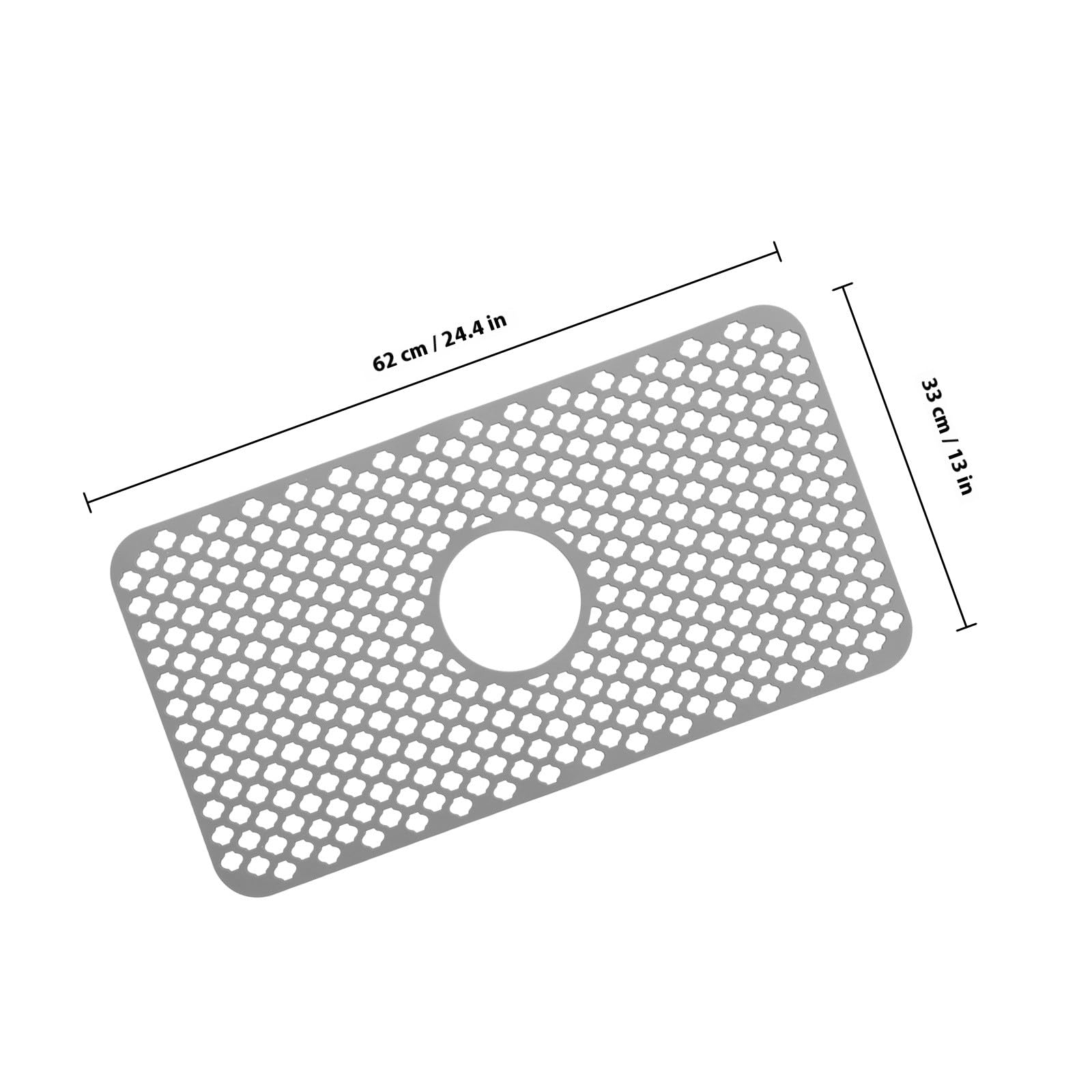 Abaodam Tappetino Drenante Protezione Anti-scivolo in Silicone per Lavello Cucina Funzione di Filtraggio e Drenaggio Rapido per Uso Domestico in Cucina