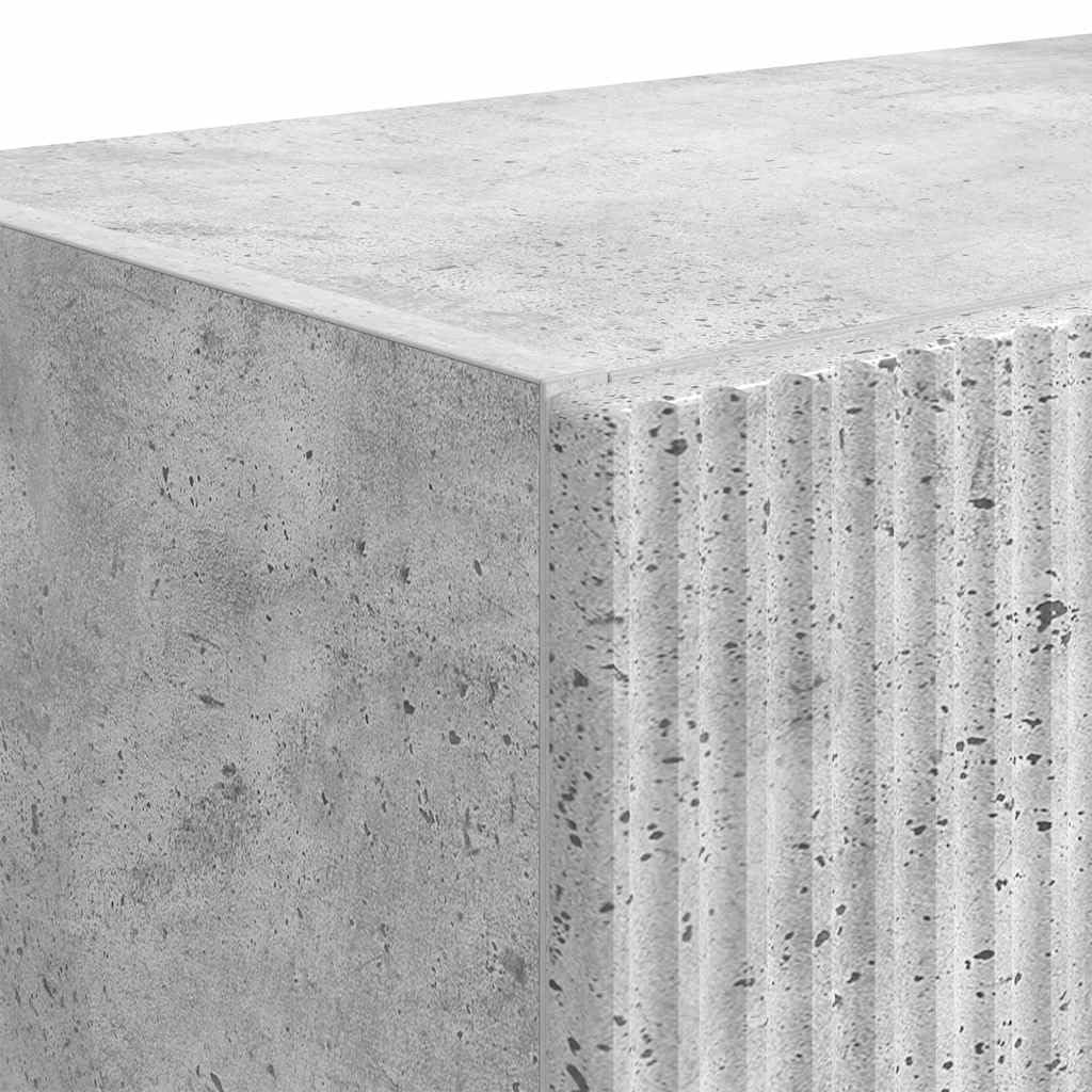 Mobile TV da parete in cemento, 59,5 x 31 x 100 cm, in legno grigio
