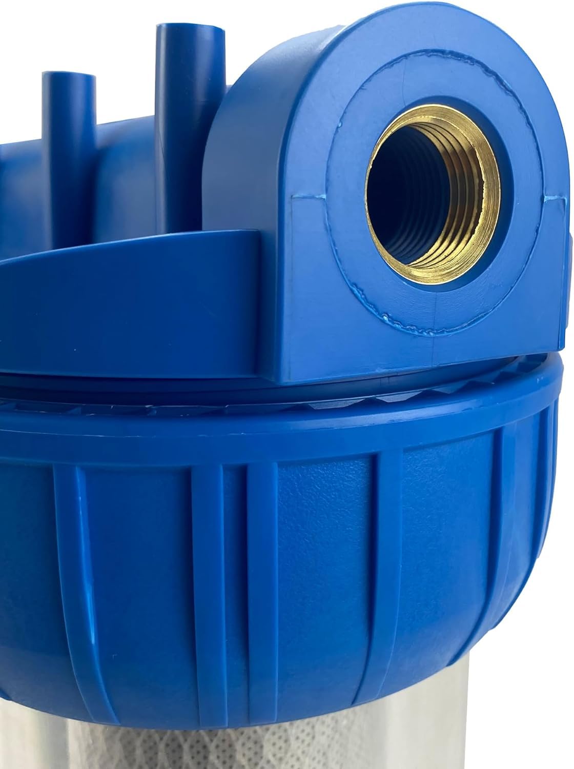 filtro acqua tre stadi sei cartucce NW-BR10B4 filtrazione sedimenti e carboni attivi 1" 1/2" 3/4" (1" (32,89mm))