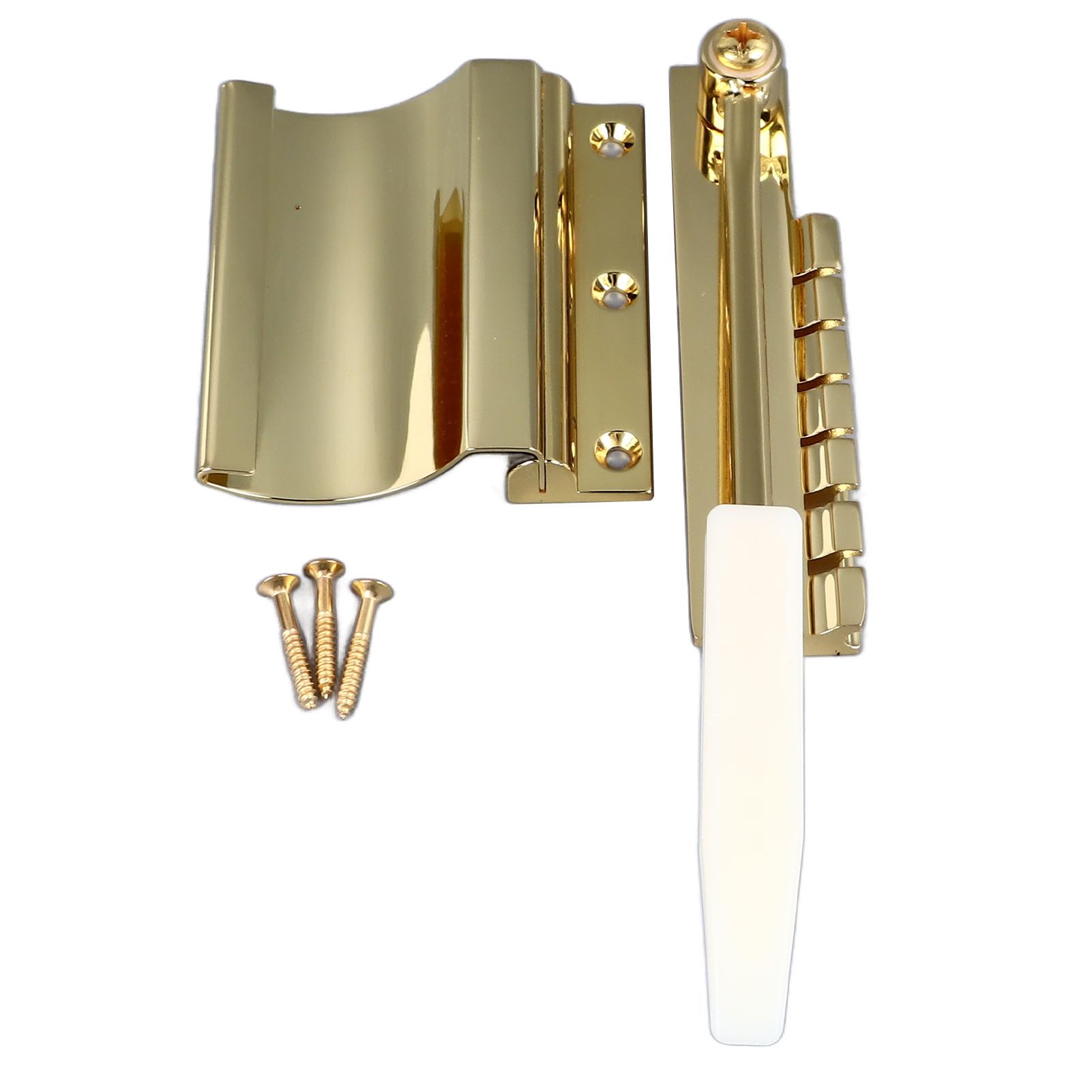 Ponte tremolo di chitarra elettrica con barra di ampiezza regolabile Struttura precisa Struttura in metallo stabile per la serie SG Guitarre elettriche (Colore dorato)