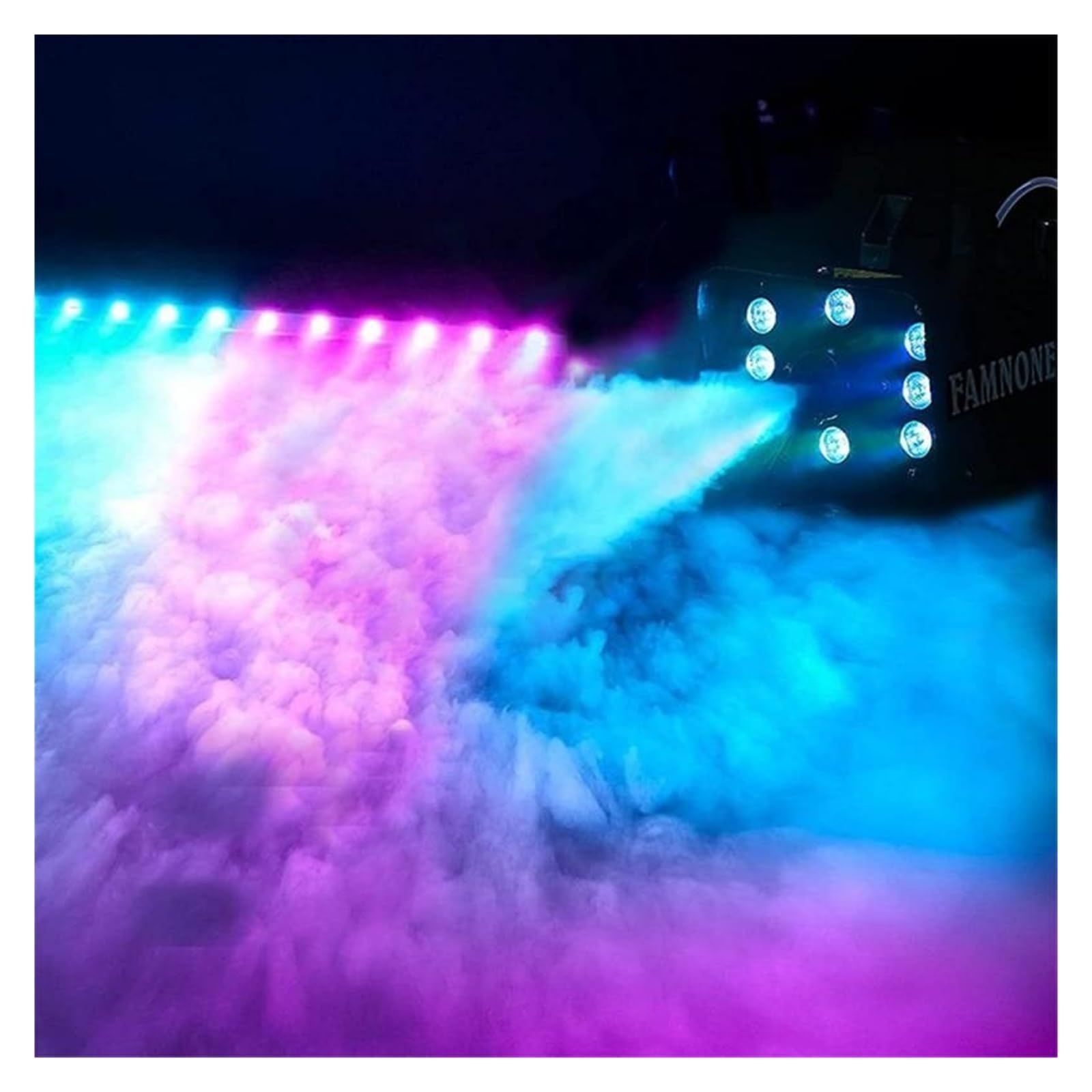 8/18 Diod LED 500W Disco Kolorowa Maszyna Do Dymu RGB Zdalnie Sterowany Wyrzutnik Mgły DJ Boże Narodzenie Wesele Impreza Scena Efekty Świetlne EnergooszczęDna Mocna(8 LED)