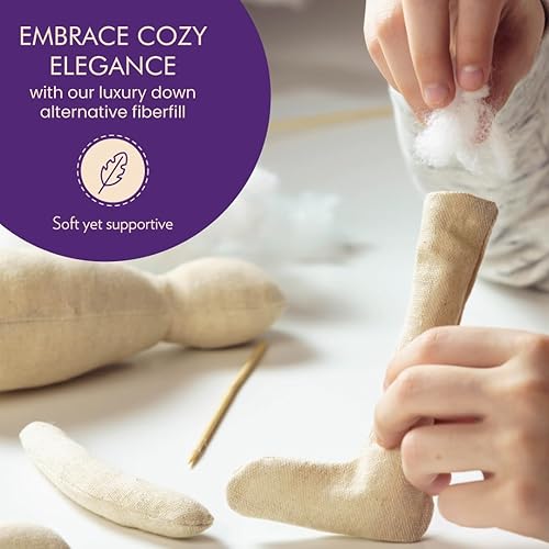 Miniatura 3 de Fairfield Poly-Fil sedoso, fibra de poliéster de alta calidad, relleno de almohada suave para un sueño tranquilo, animales de peluche y juguetes,