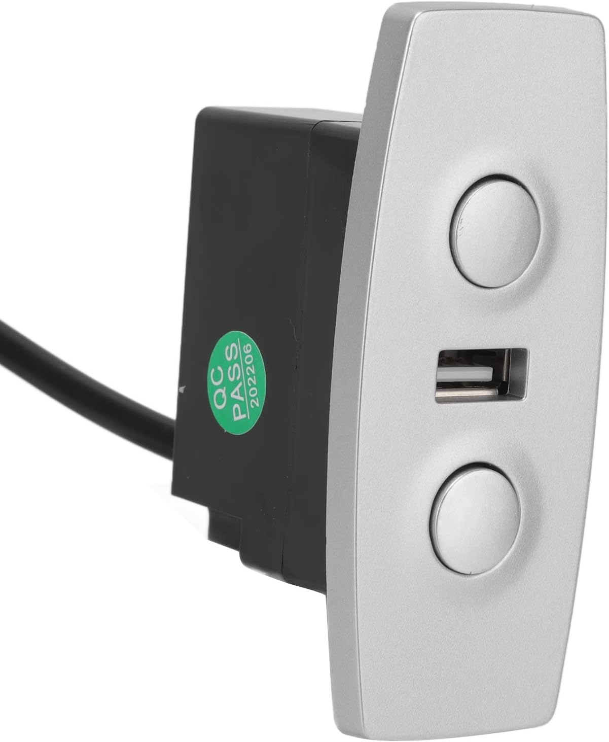 Interruptor Reclinable Eléctrico, Duradero Y Ahorra Tiempo Y Esfuerzo, 2 Botones Redondos, Interruptor de Alimentación de 5 Pines con Puerto de Carga USB, Mando a Distancia para Sillón Reclinable