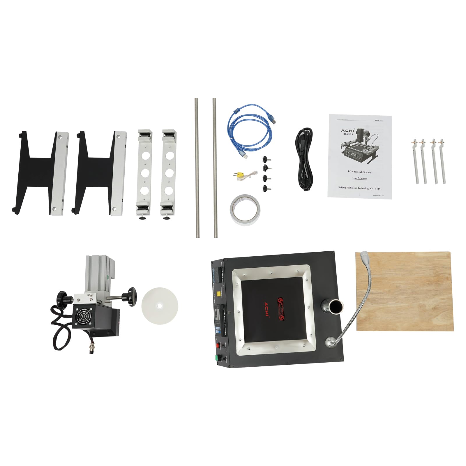 Heißluft Lötstation Bga Soldering Machine Infrarot Löten Rework Station-Arbeitsplatz IR6500 1250W Tisch zum Schweißen für Laptop-Motherboards, Desktop-Computer-Motherboards, Server-Motherboards