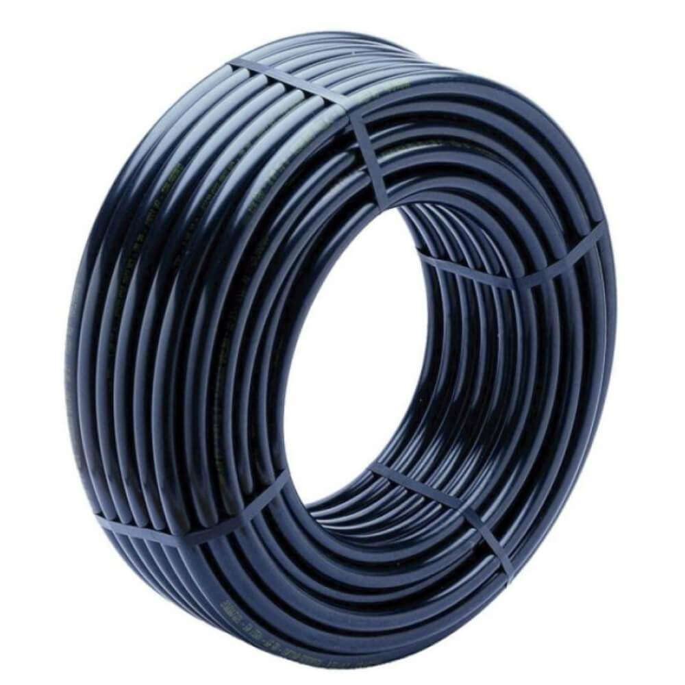Mugar Tubería de Polietileno agrícola, 4 Bar, Bobina de 100 Metros, Negro, diámetros Diferentes (25mm a 4 Bar)