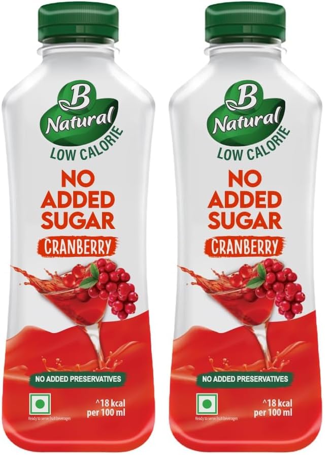 Image of B Natural Cranberry Juice (No Added Sugar), 750ml (Pack of 2)