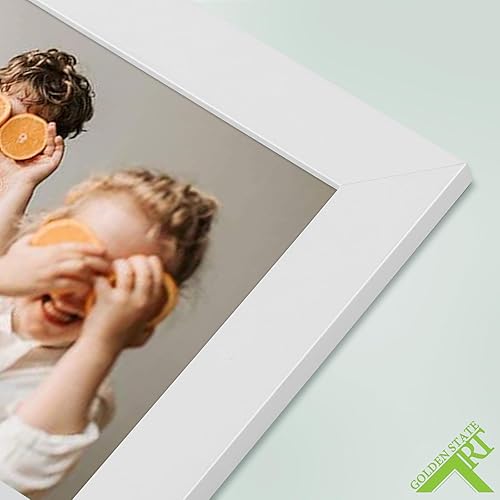 Miniatura 9 de Golden State Art Juego de 8 portarretratos de 8 x 10 pulgadas, juego de marcos de pared para galería, marco familiar delgado de mesa con vidrio de