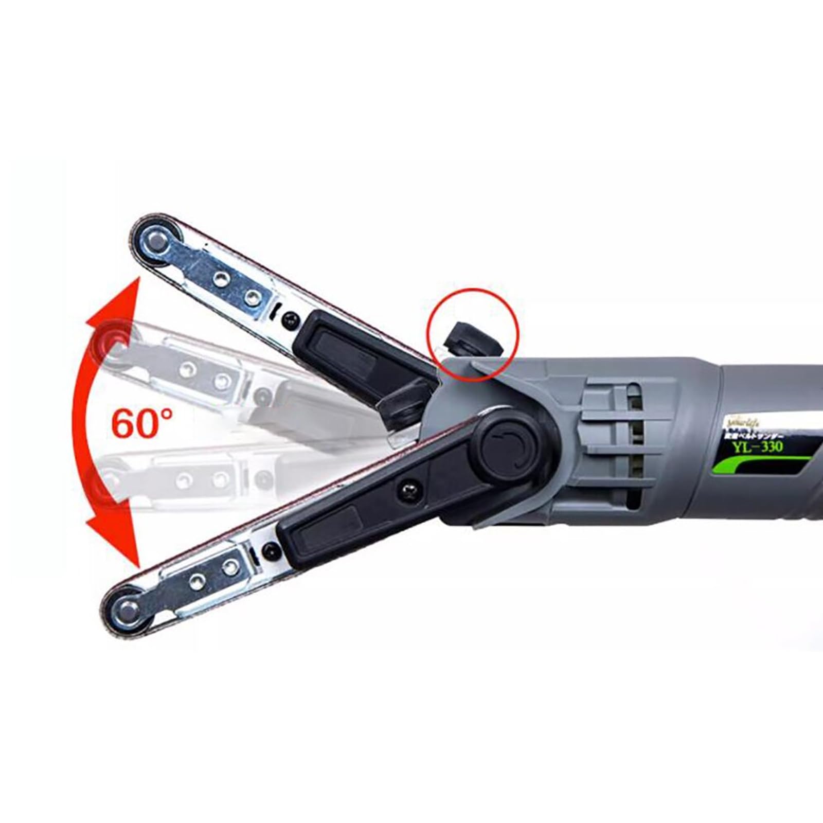 Mini Ponceuse à Bande électrique 260W Toplionace - Vitesse Réglable, Avec 3 Bandes Abrasives, Pour Bois Et Métal - 3