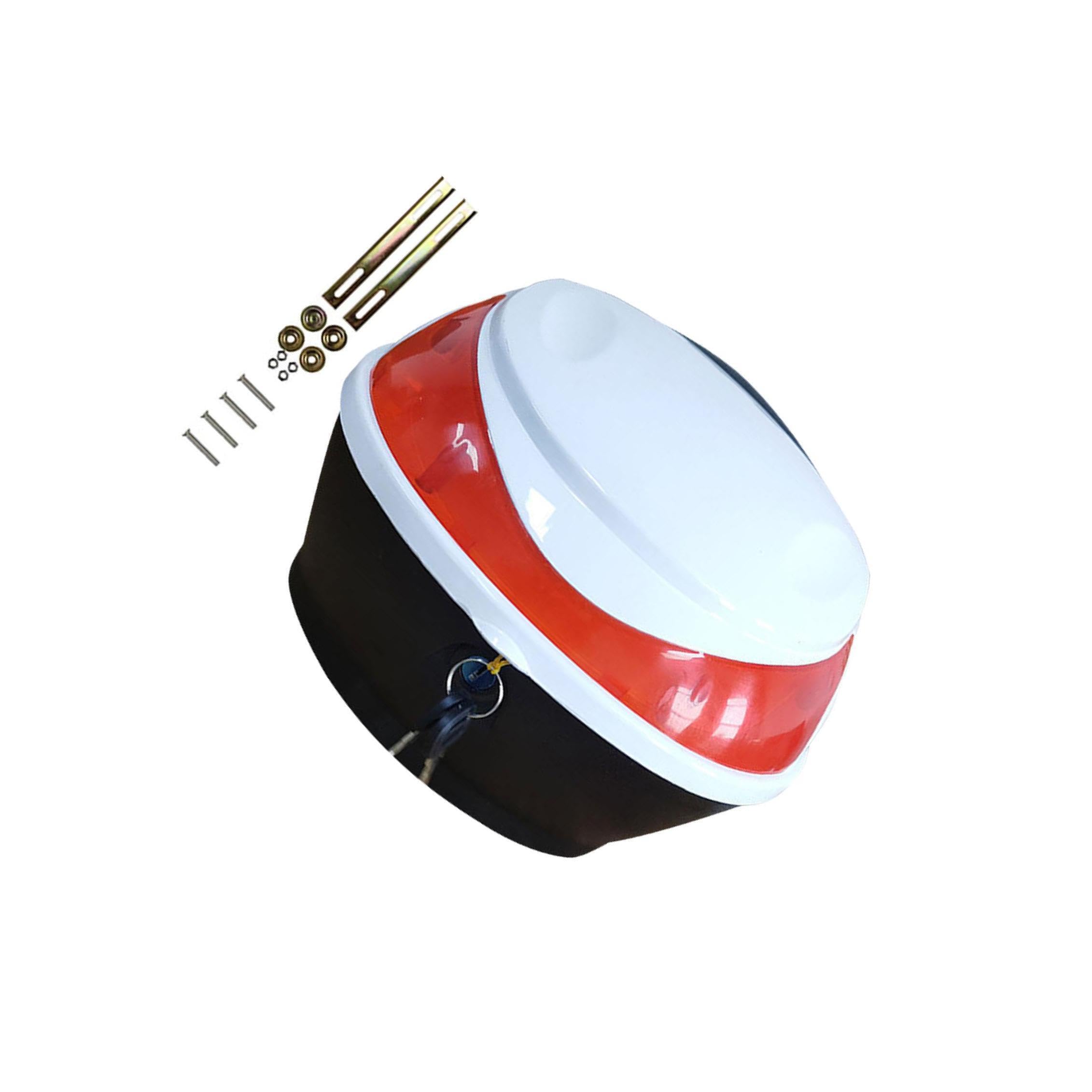 Baúl trasero para motocicleta, fácil de instalar, con amplia capacidad para guardar ropa y refrigerios durante los viajes. Baúl pequeño para motocicleta eléctrica, Estilo C