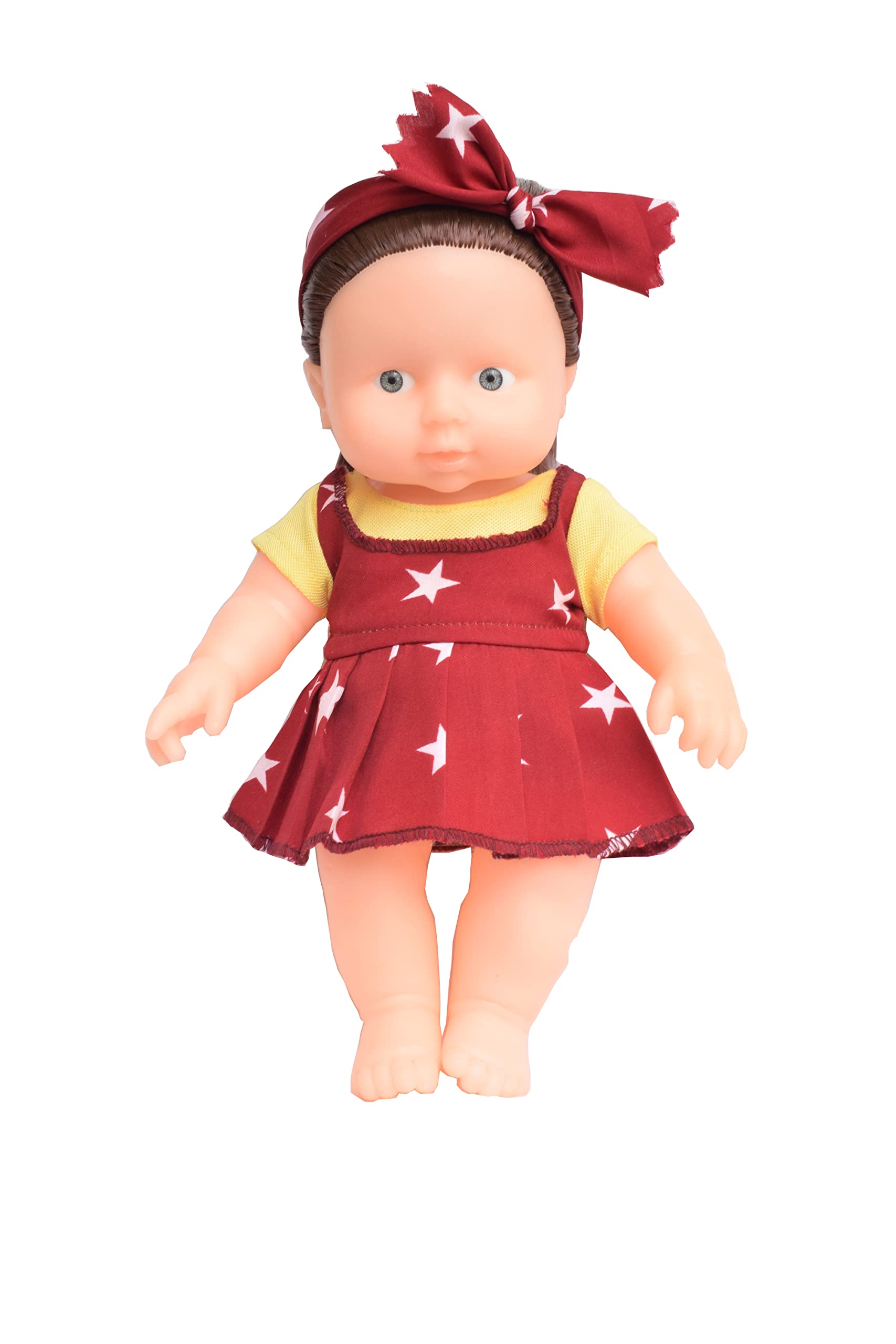EL FIGO Real Looking Doll for Kids - Soft Body Toy for Girl Kids with Hair Rotatable Arms & Legs (28 c.m Height)
