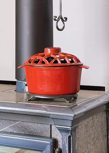 Miniatura 4 de Vaporizador de estufa de leña esmaltado de 2.2 cuartos de galón - Parte superior de celosía