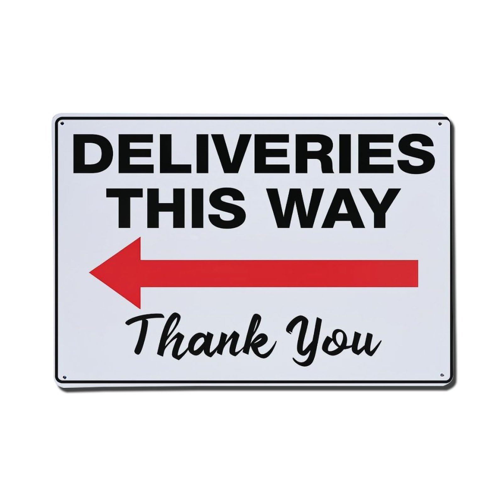 Nestemfo Vintage Deliveries This Way Thank You Tin Sign Metal Sign, Living Room,Bar, Home, Bedroom Wall Decor,Retro Metal Poster 8X12 Inches