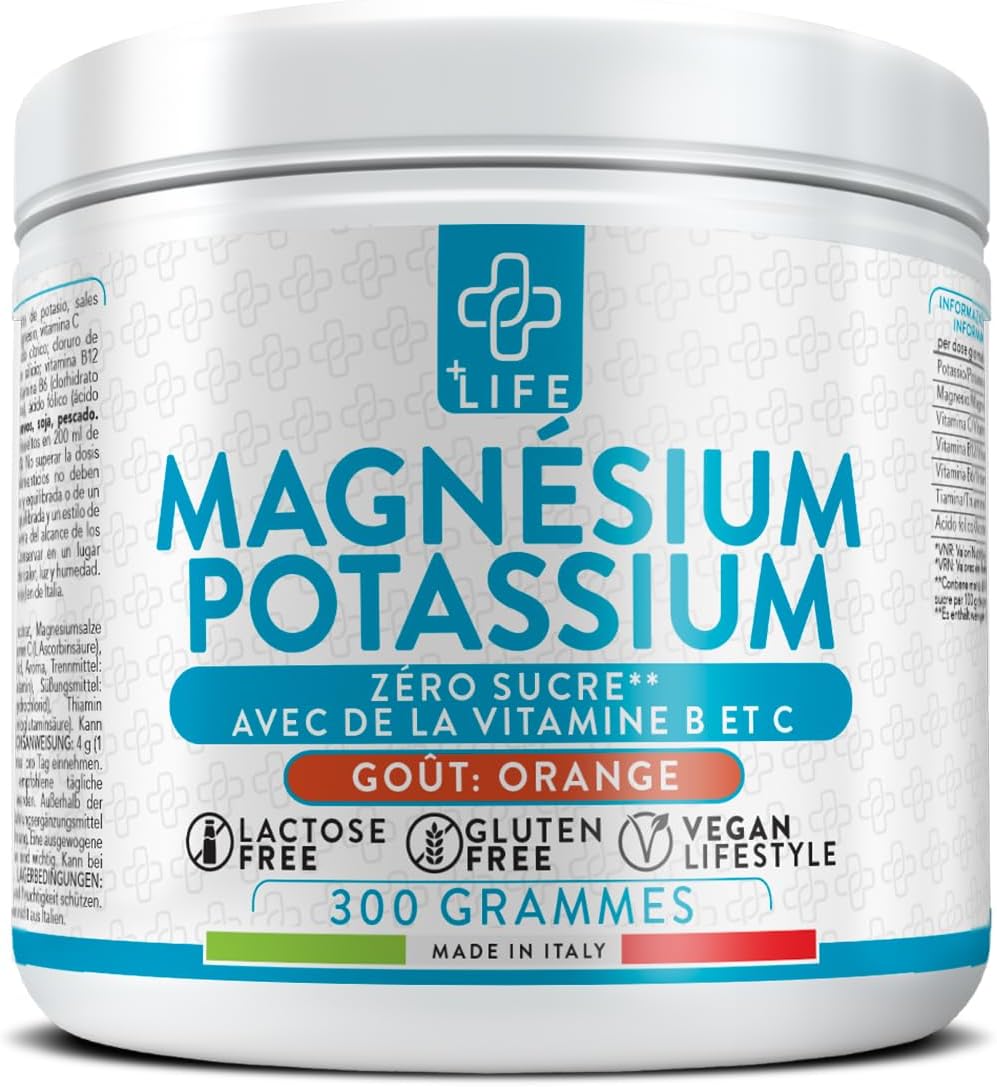 Potassium Magnesium Poudre 300g Orange PiùLife : Avis et Test Complet sur les Compléments Alimentaires pour Énergie et Fatigue Épuisement avec Vitamines B12, B6, B1, C et Acide Folique. Potassium Magnesium Poudre 300g Orange PiùLife : Avis et Test Complet sur les Compléments Alimentaires pour Énergie et Fatigue Épuisement avec Vitamines B12, B6, B1, C et Acide Folique.