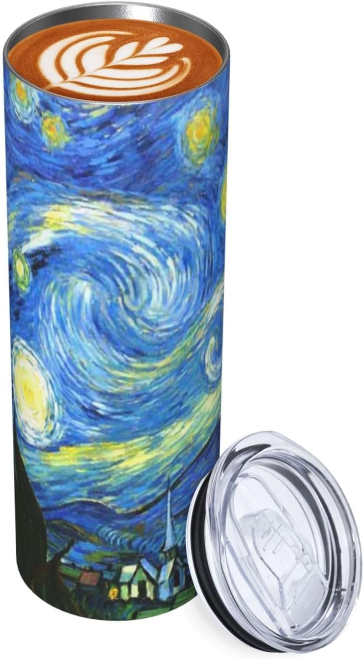 Starry Stainless Steel Insulated Tumbler 20 OZ, Sky Style Coffee Mug Cup with Splash-Proof Lid and Straw for Men Women Lovers Gifts - Image 6