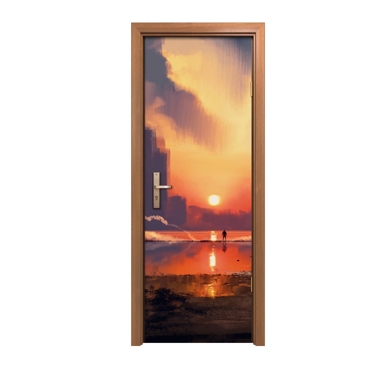Autocollant de porte 70x200cm pour créer une ambiance zen dans votre chambre