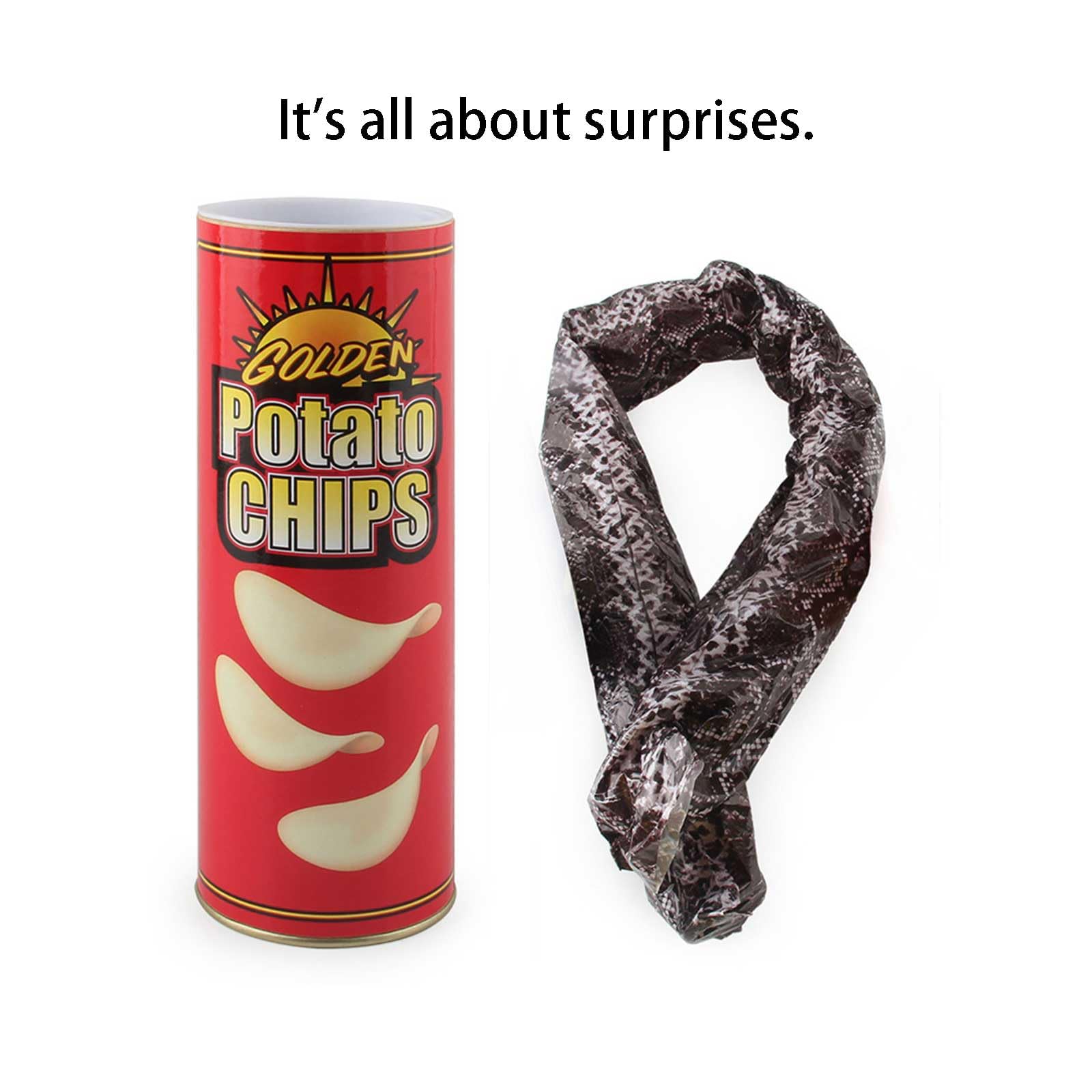 The Potato Chip Snake Can Jump Spring Snake Toy Gift April Fool Day Halloween Christmas time Party Decoration Jokes in A Can Gag Gift Prank - Image 3