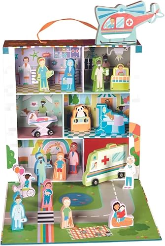Floss and Rock 44P6425 Happy Hospitals Playbox con piezas de madera