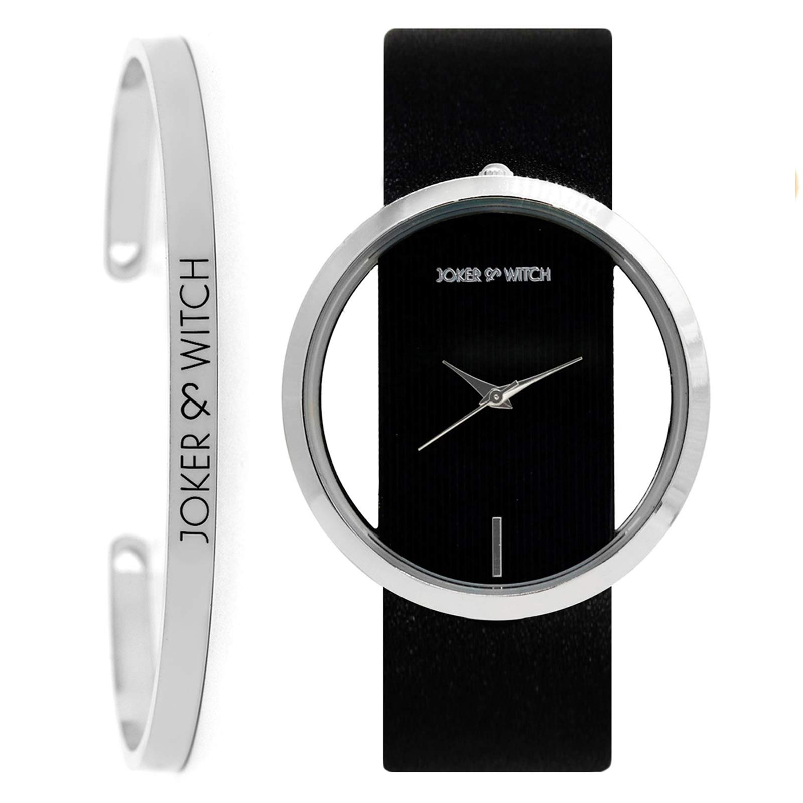 Joker & Witch Hope Black Analog Stainless Steel Watch Bracelet Set for Women (B08G521NQ7) Amazon Price History, Amazon Price Tracker