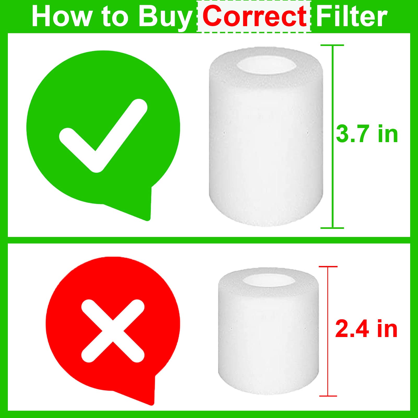 RONGJU Replacement Part Aaccessory Set for Shark IQ R101AE (RV1001AE),IQ R101 (RV1001) Robot Vacuum, 4-Pack Filter, 6 Side Brushes, 2 Filter & 4 Base Pre-Motor Foam & Felt Filters Kit