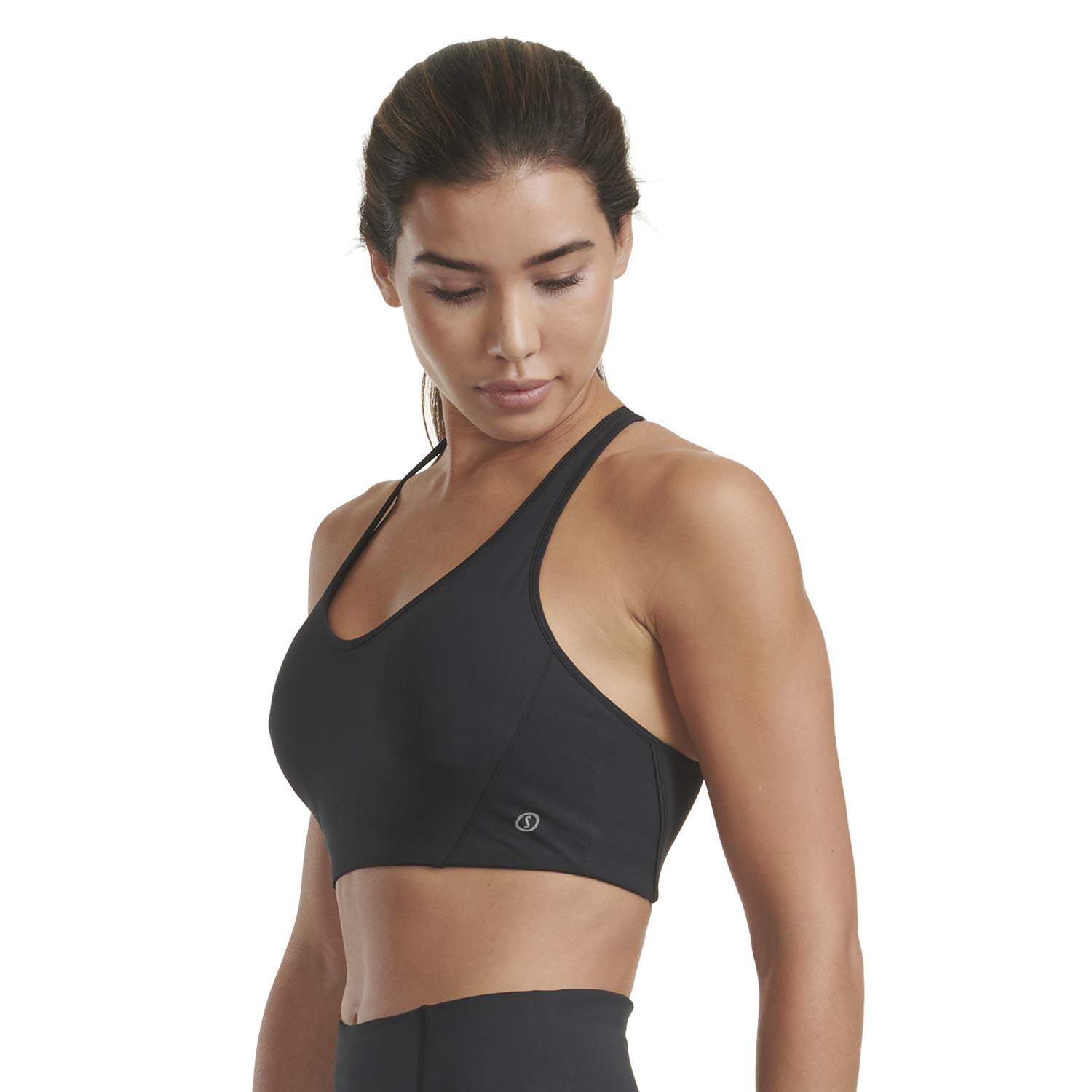 Spalding Activewear Crossback Sports Bra, Regular & Plus Size Sujetador Deportivo para Mujer