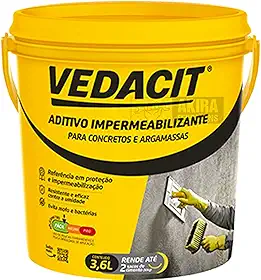 Aditivo Impermeabilizante para Concreto, Branco, 3.6 L, Vedacit