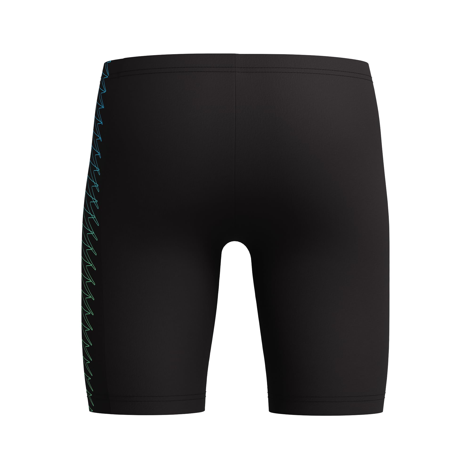Speedo Traje de baño Plastisol Placement Jammer para niños, color verde