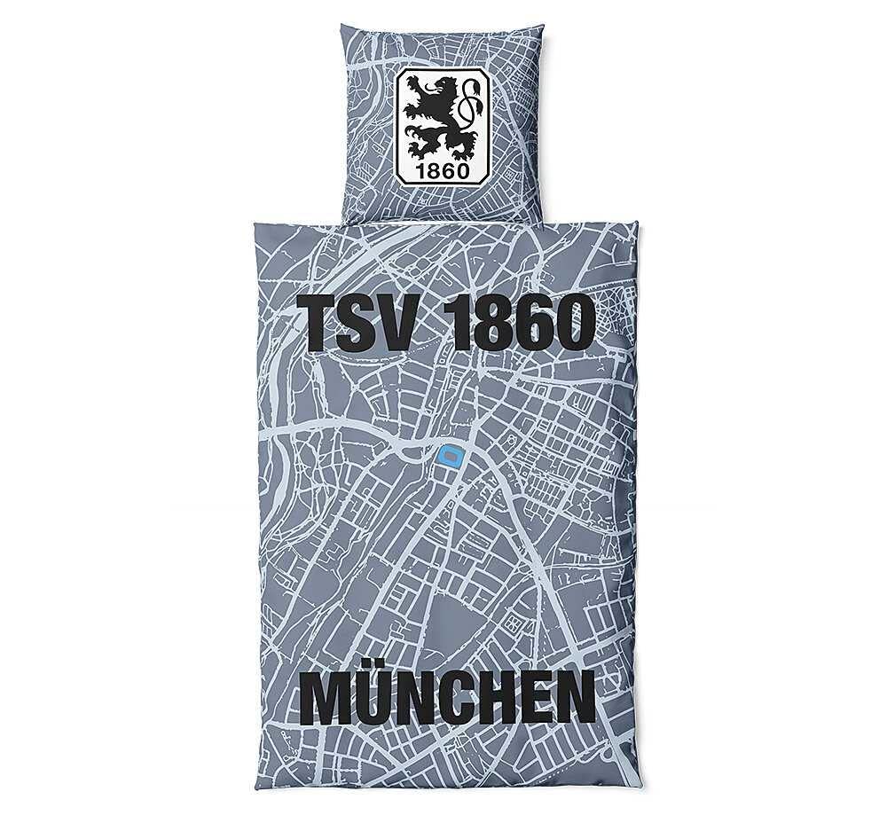 TSV 1860 München Bettwäsche Map 2teilig Reißverschluss