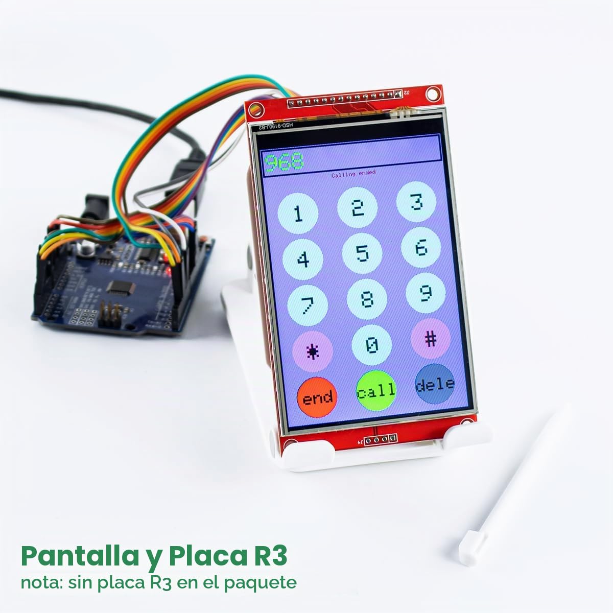 LAFVIN Módulo de pantalla táctil TFT LCD de 4,0 pulgadas, 480 x 320 SPI, serie ST7796S con lápiz táctil, compatible con Arduino