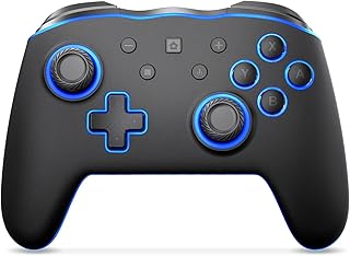 Switch Controller, Wireless Pro Controller Compatible with Nintendo Switch/Lite/OLED, wireless Switch Controller Support LED/6-axis/Turbo/Dual Vibration Function